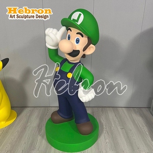 Figura de <span class=keywords><strong>Mario</strong></span> <span class=keywords><strong>Bros</strong></span> Personalizada, Estatua de Resina, Escultura de Fibra de Vidrio, Arte para Exhibición en Tiendas - Product Image 6