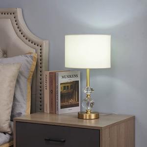 Lampe de chevet d'hôtel en cristal de style européen moderne, à intensité variable tactile, lumière chaude créative, accessoire décoratif de luxe, 2,0 kg - Product Image 4