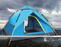 Tente de Camping pliable et automatique pour 4 personnes, Double couche, transparente, imperméable, famille, activités de plein air