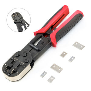 Alicates de pelado de red de <span class=keywords><strong>Cable</strong></span> <span class=keywords><strong>Jack</strong></span> registrado 6P 8P, acero al carbono para prensar Alambre de corte, medición métrica de grado DIY OEM - Product Image 3