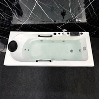 Baignoire de massage à remous autoportante pour intérieur, en acrylique, avec jets d'air, type Jacuzzi, très vendue