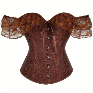 2022 Shapewear Lingerie Sexy Korset femmes Steampunk gothique victorien Corset haut dentelle taille formateur <span class=keywords><strong>Bustier</strong></span> grande taille - Product Image 3