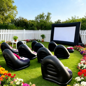 <span class=keywords><strong>Grand</strong></span> écran de projection extérieur gonflable Backyard Blow up Movie Screen pour la fête et <span class=keywords><strong>le</strong></span> camping - Product Image 1