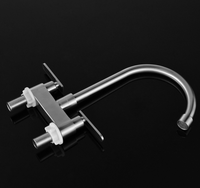 F50032 304 durable en acier inoxydable robinets robinet monté sur le pont robinets d'évier de cuisine