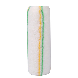 10in Industrial Grade Hot Selling Sewn Red Blue Stripes Acrylic Customizable Paint Roller <b>Brush</b> OEM Support for Wall Painting - Product Image 5