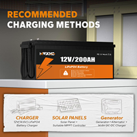 Batterie lithium-ion 12V 24V 50ah 100ah 200ah 300Ah Longue durée de vie Rechargeable Batterie LiFePO4 24V pour le stockage d'énergie solaire domestique
