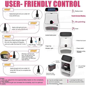 เครื่องพิมพ์ลายเล็บอัตโนมัติอัจฉริยะสำหรับออกแบบลายเล็บ 3 มิติแบบกำหนดเอง - Product Image 5