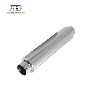 JTLD Auto Parts Flat cut Résonateur d'échappement en acier inoxydable brillant poli universel argent personnalisé - Product Image 4