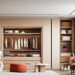 Customizable Luxury Freestanding Modern Wardrobe Adjustable <b>Shelves</b> Eco-Friendly Large Capacity <b>Bedroom</b> Living Room School - Product Image 1