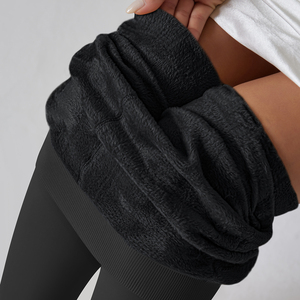 Women's High Waist Winter Warm Sexy Slim Simple <strong>Fleece</strong> <strong>Thermal</strong> 300g <strong>Leggings</strong> Elastic Full Length - Product Image 5