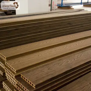 2020 new products composite decking 3d wood grain outdoor wpc flooring waterproof wpc hollow decking