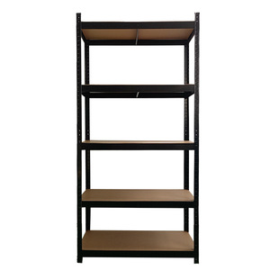 Organisateur d'entrepôt en acier galvanisé à plusieurs niveaux populaire support d'étagère à outils domestique empilable noir pour le stockage dans le garage de la cuisine - Product Image 2