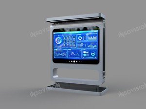 จอแสดงผล LCD ความสว่างสูง 3400nits 4000nits สำหรับใช้งานกลางแจ้งแบบกึ่งกลางแจ้ง พร้อมขาตั้งสำหรับโฆษณา  OEM รับประกัน 1 ปี เหมาะสำหรับร้านค้าปลีก สนามบิน และสถานศึกษา - Product Image 3