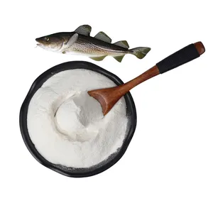 Poudre pure de peptide de collagène de peau de poisson de mer de supplément de santé de qualité cosmétique