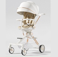 Poussette pour bébé à double barre, cadre en alliage d'aluminium avec repose-pieds caché, pliable, 0-3 ans, plusieurs couleurs disponibles