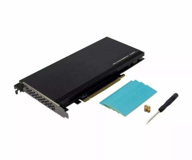 Nvme PLX8747 Card Expansion X16 4 Port NVMe M.2 to 3.0 Mkey PCIe SSD Adapter