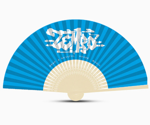 2025 recién llegado prestigiosos ventiladores de mano de cartón de bambú personalizados característica ecológica - Product Image 1