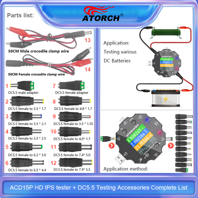 Adaptador 15P DC5.5