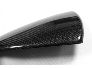 Pour Lexus Nouveau ES/IS/LS/LC/UX/RC – Coque de rétroviseur en fibre de carbone sèche pressée à chaud – Noir/Gris - Product Image 5