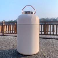 Bouteille isotherme en acier inoxydable de 600 ml, très vendue, pour soupes et aliments, avec cuillère