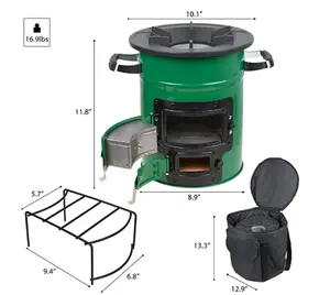 HOT Selling Unique Style Outdoor Camping Metal Wood Stove