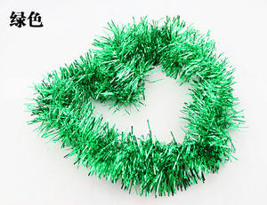 พวงดอกไม้ประดับดิ้นยาว9ซม. 2เมตรวัสดุตกแต่งเทศกาลคริสต์มาสสีดอกไม้อลิซาริน - Product Image 6