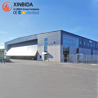 Hangar d'entrepôt préfabriqué en acier à structure métallique soudée, économique
