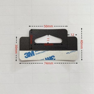 Cintre Euro en PVC Noir Adhésif pour Boîte d'Emballage - Product Image 2