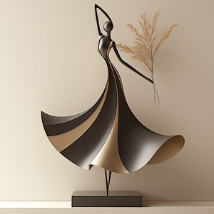 Scultura <span class=keywords><strong>di</strong></span> Ballerina in Metallo, Ornamento Artistico Personalizzato, Vaso Decorativo per Casa, Ufficio e Soggiorno, Regalo Direttamente dalla Fabbrica - Product Image 3