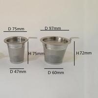 Vente en gros, ensemble infuseur à base de plantes en acier inoxydable à motif de feuilles de luxe, poignée de filtre à thé personnalisée pour café, thé, passoire à boisson