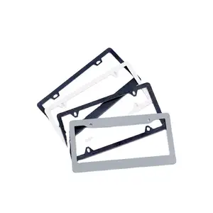 High Quality Wholesale Custom Abs Plastic Car License Plate Frame Installable License Number Frame For Usa