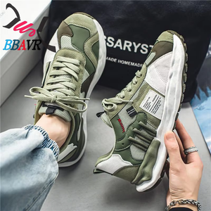 Zapatillas deportivas de baloncesto para hombre, novedad de otoño, con superficie de malla transpirable y aumento de altura interior, estilo Daddy Shoes - Product Image 2