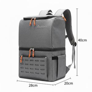 Custom Logo 22L Waterproof Insulated Polyester Fashion <b>Cooler</b> <b>Backpack</b> OEM Thermal Lunch Bag - Product Image 6