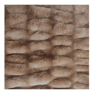 Print faux fur fabric elegant Suitable for making clothes blankets faux rabbit fur fabric