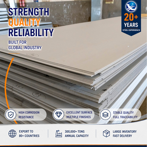 304 316L 8K Mirror Finish 8.0mm 2500mm Hot <b>Rolled</b> Stainless Steel Sheet for Automotive Manufacturing - Product Image 1