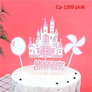 Hotsale Castle Cake Box para Cake Topper Cupcake Topper suministros de fiesta de cumpleaños para niña <span class=keywords><strong>princesa</strong></span> - Product Image 6