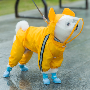 Impermeabile per Cani a Quattro Zampe, Poncho Traspirante per Animali Domestici, Abbigliamento per Cuccioli <span class=keywords><strong>di</strong></span> Taglia <span class=keywords><strong>Piccola</strong></span> e Media - Product Image 3