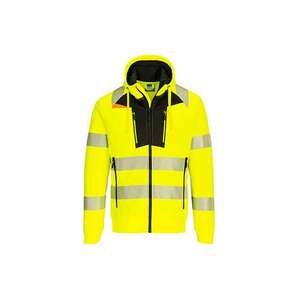 PORTWEST - DX477YBRM DX4 Sweat-shirt col cheminée haute visibilité jaune/noir-EAN 5036108386413 HI-VIS WORKWEAR - Product Image 1
