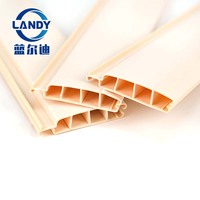 Landy PVC Convex Shape Pool Slats 4-chamber Hollow Profile Energy Saving Automatic Pool Cover for Inground Pools