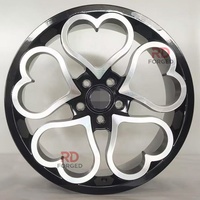 Rines de Aleación de Aluminio 6061 T6 Forjados en Forma de Corazón 16 17 18 19 20 21 22 24 5x100 5x108 5x112 5x114.3 5x120 para Toyota Honda Audi BMW