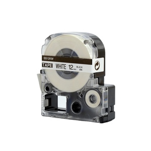 LC-4WBN LK-4WBN (ss12kw) tương thích Nhãn Băng ss12kw bởi KingJim Tepra màu đen trên màu trắng (1/2inch 12mm) 8m Ribbon cho máy in - Product Image 2