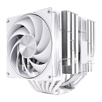 Refroidisseur d'air pour processeur Thermalright Frost Tower 140 BLANC avec 7 caloducs, deux ventilateurs PWM 2400RPM 1850RPM pour LGA1700 AM5