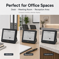 Kylendar Calendrier de bureau intelligent E-Paper 4,2 pouces avec synchronisation WiFi automatique, planificateur numérique pour salle de réunion, réception, cadeau d'affaires