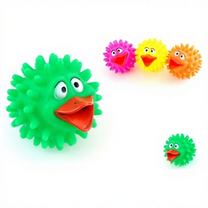 Jouet en fourrure de houx écologique de 9 cm, style balle, pour petits animaux - Product Image 1