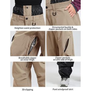 Conjunto de Chaqueta y Pantalones de Esquí para Mujer, Personalizado, Impermeable 15K, Transpirable 10K, Traje de Nieve Cortavientos - Product Image 5