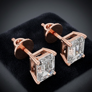 Pendientes de Diamantes Cultivados en Laboratorio de 1.25 Ct, Corte Excelente, Claridad VVS VS, Chapados en Oro, para Regalo de Boda o Fiesta - Product Image 3