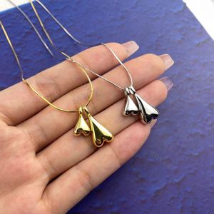 Dylam Minimalist Handmade Gold Plated Necklace Love Jewelry <b>Choker</b> 925 <b>Silver</b> Blank Heart Necklace for Girlfriend - Product Image 2