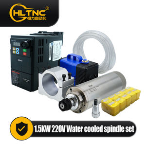 220V 380V husillo de torno 80mm 1.5kw husillo agua fría 24000RPM ER16 recoger 1.5KW CNC husillo Kit - Product Image 2