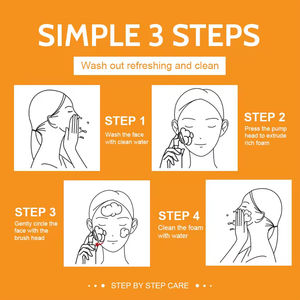 Espuma Limpiadora Facial de Cúrcuma, Limpieza Profunda, Control de Grasa, Aclarante, Rejuvenecedora e Hidratante - Product Image 4