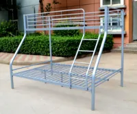 Lit superposé moderne en acier inoxydable avec tiroirs en fer, design king-size pour étudiants, bébés/enfants Hengli HL-XP548